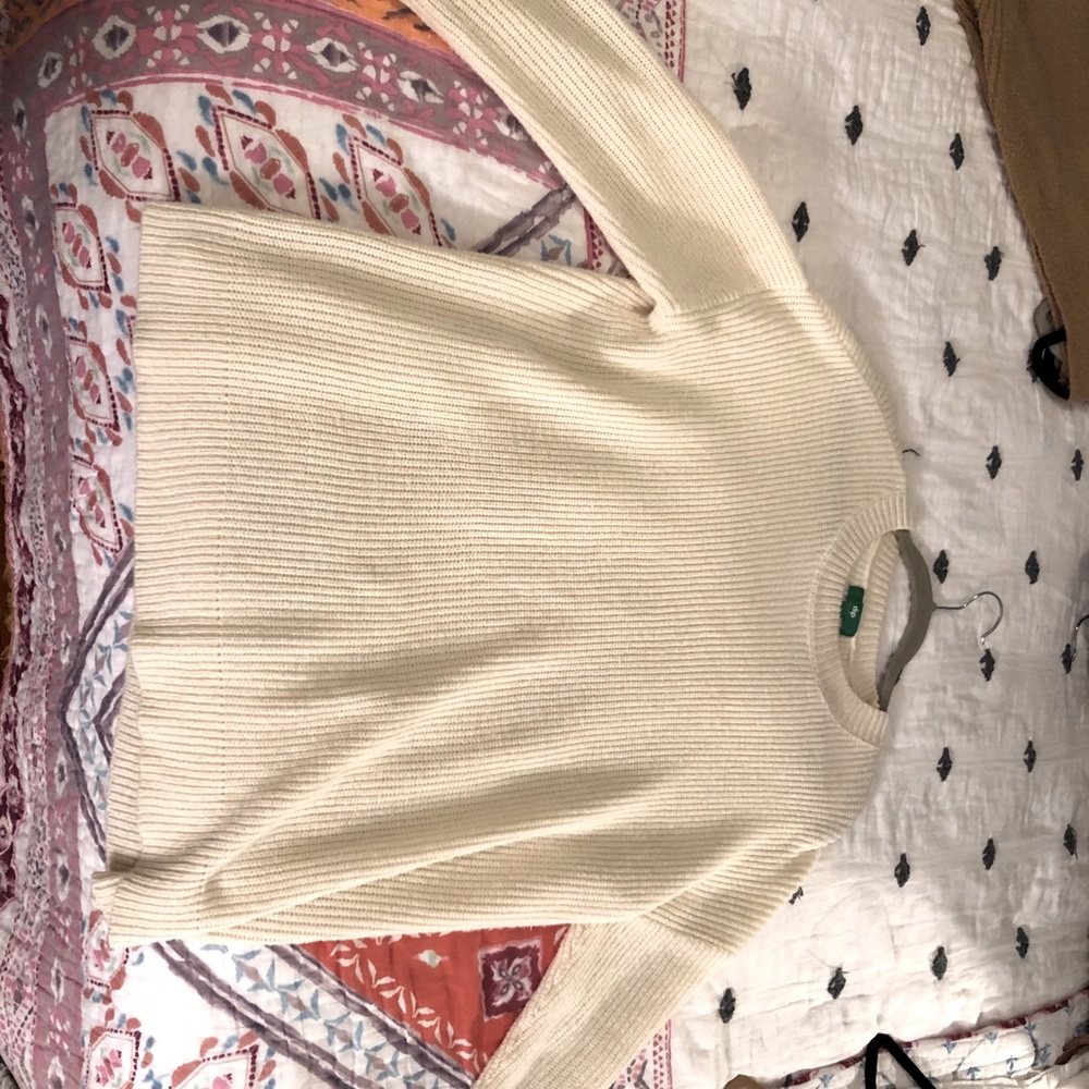 Cream knit sweater